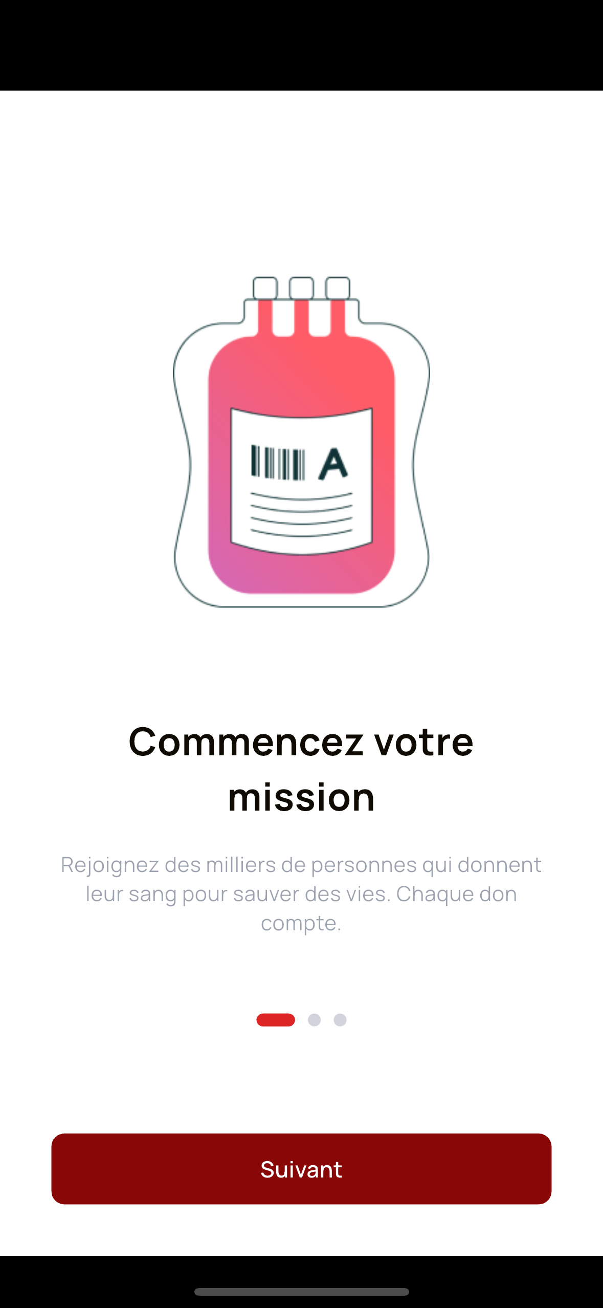 A&B Project EE app screen 1