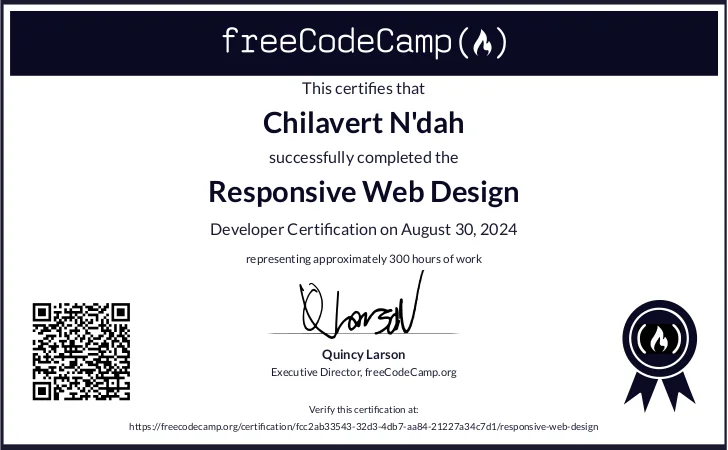 Responsive Web Design certificate