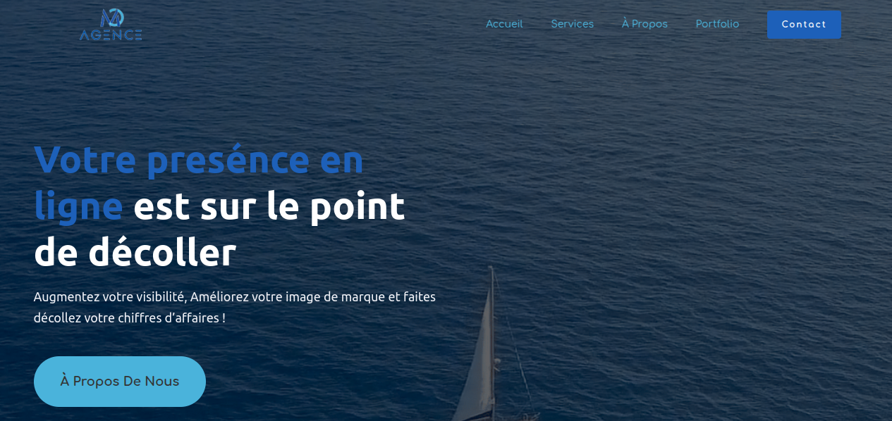 MC Agence homepage